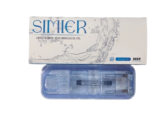 1 ml 2 ml wypełniacza kwasu hialuronowego 24 mg/ ml HA Wypełniacze skórne