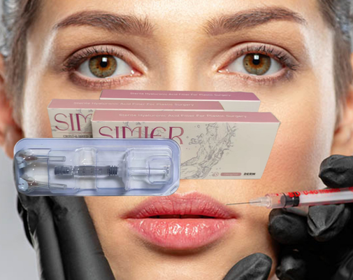 Female Dermal Lip Fillers Cross Linked Hyaluronic Acid 2 ml HA Body Filler