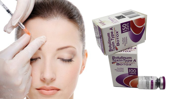 Biały proszek toksyny botulinowej typu A 100 jednostek Botox na zmarszczki twarzy