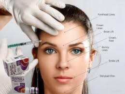 Wstrzyknięcia do pielęgnacji skóry Botox alergan 100 jednostek biały proszek typu A